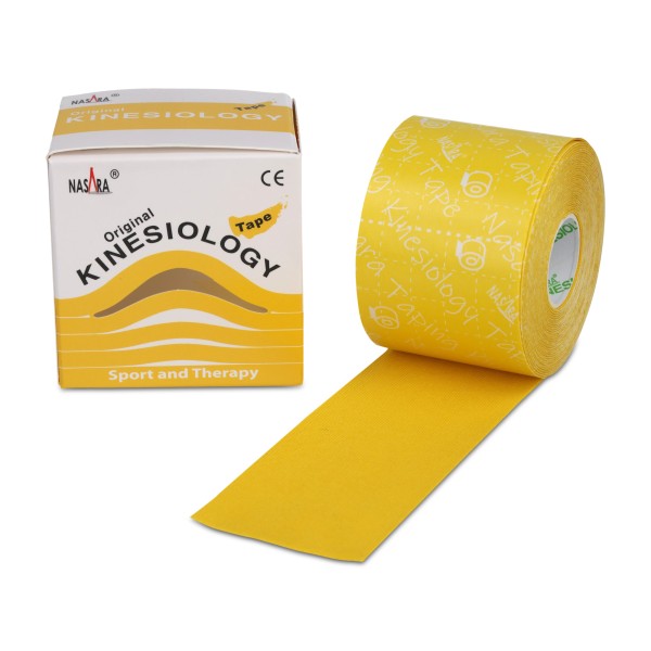 Nasara NASARA Kinesiologie Tape, gelb, 5cmx5m